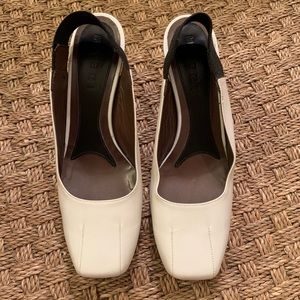 Marni Ivory Square Toe Heel